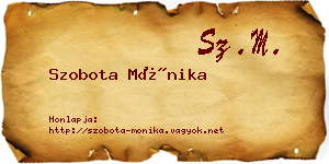 Szobota Mónika névjegykártya